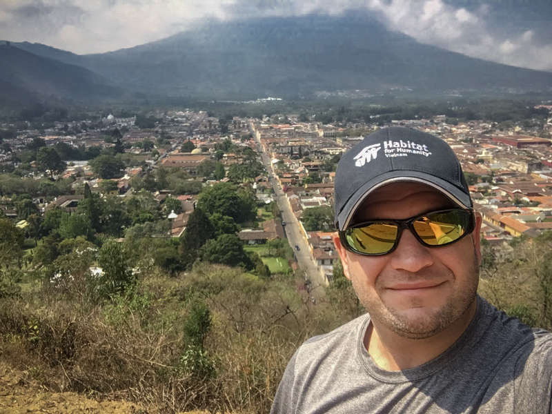 Overlooking Antigua, Guatemala.